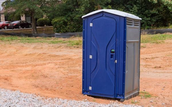 short-term portable toilets should be serviced frequently, usually once a week